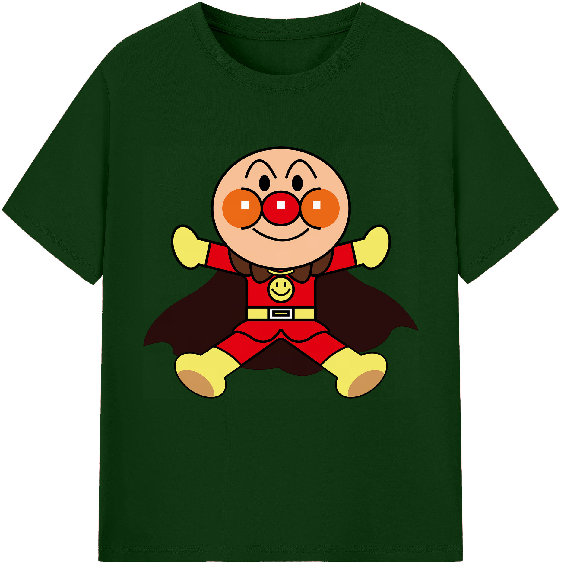（画像用） アンパンマン Anpanman 綿100％半袖Tシャツ（フロントプリント）